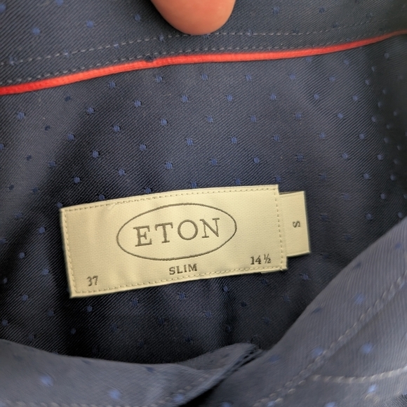 🇸🇪ETON Men's Navy Blue Shirt - Picture 13 of 13